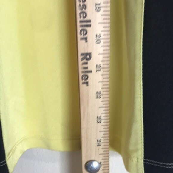 Jamie Sadock Black and Yellow Geometric Quarter Zip Golf Shirt Women's Medium - Picture 7 of 11